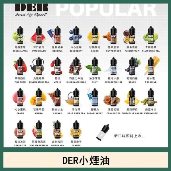 DER系列電子煙主機小煙油30ml   #3.0%