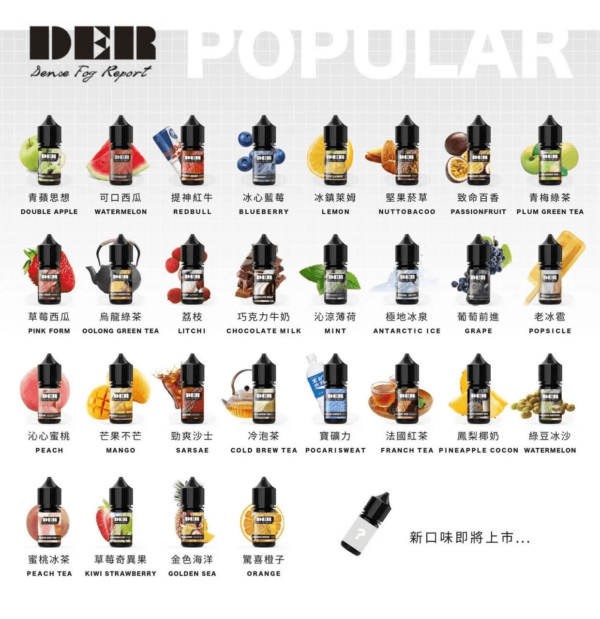DER系列電子煙主機小煙油30ml   #3.0%：圖片 2